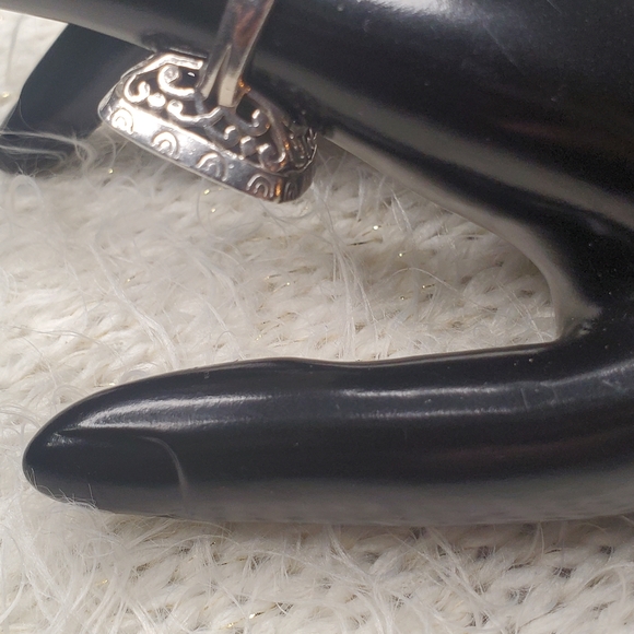 Vintage Silpada Sterling 925 Silver Fern Leaf Lip Shell Ring Sizes 8 - Picture 4 of 13